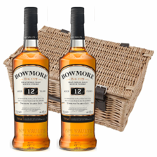 Buy & Send Bowmore 12 Year Old Whisky 70cl Twin Hamper (2x70cl)