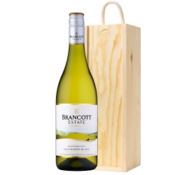 Buy & Send Brancott Estate New Zealand Sauvignon Blanc in Wooden Sliding lid Gift Box