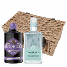 Buy & Send Cambridge Gin & Hendricks Grand Cabaret Gin Twin Hamper (2x70cl)