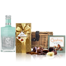 Buy & Send Cambridge Three Seasons Gin 70cl And Chocolates Hamper