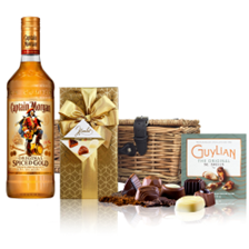 Buy & Send Captain Morgans Spiced Rum And Chocolates Hamper