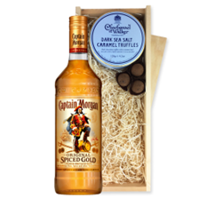 Buy & Send Captain Morgans Spiced Rum And Dark Sea Salt Charbonnel Chocolates Box