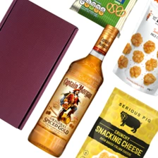 Buy & Send Captain Morgans Spiced Rum Nibbles Hamper