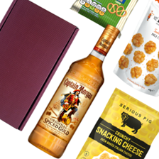 Buy & Send Captain Morgans Spiced Rum Nibbles Hamper