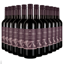 Buy & Send Wine Case of 12 Afrikan Ridge Merlot 75cl Red Wine