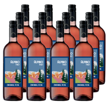 Buy & Send Case of 12 Alpino Pink Zinfandel Rose Wine Wine