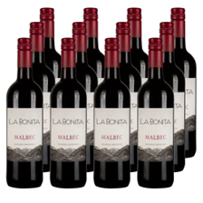 Buy & Send Case of 12 La Bonita Malbec 75cl Red Wine Wine
