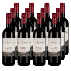 Buy & Send Case of 12 La Bonita Malbec Wine