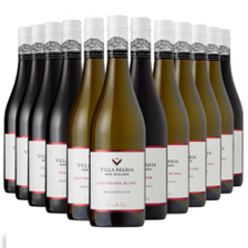 Buy & Send Wine Case of 12 Villa Maria New Zealand Red & White Wine