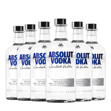 Buy & Send Case of 6 Absolut Blue Vodka 70cl (6x70cl)
