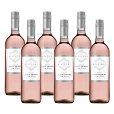 Buy & Send Case of 6 Belfiore Pinot Grigio Blush Rose Wine Wine