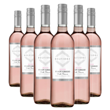 Buy & Send Case of 6 Belfiore Pinot Grigio Blush Rose Wine