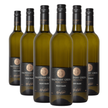 Buy & Send Wine Case of 6 Halfpenny Green Penny Black 75cl White Wine