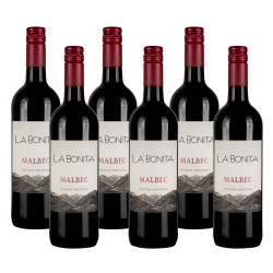 Buy & Send Case of 6 La Bonita Malbec Wine