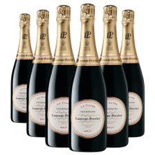 Buy & Send Case of 6 Laurent Perrier La Cuvee Champagne 75cl (6x75cl)