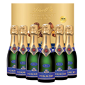 Buy & Send Case of 6 Mini Pommery Brut Royal Champagne 18.7cl with Lindt Chocolates 193g