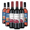 Buy & Send Wine Case of 6 Mixed Alpino Red & Rose Italian Wine