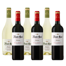 Buy & Send Case of 6 Mixed Monte Real Red & White Spanish Wine
