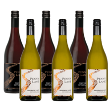 Buy & Send Case of 6 Mixed Penny Lane Red & White Wine