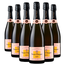 Buy & Send Case of 6 Veuve Clicquot Rose Label 75cl (6x75cl)