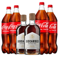 Buy & Send Case of 6 with Discarded Banana Peel Rum 70cl and Coca-Cola Mixer