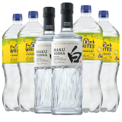 Haku Japanese Craft Vodka 70cl with R. White's Lemonade