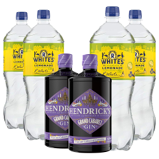 Buy & Send Case of 6 with Hendricks Grand Cabaret Gin 70cl and Lemonade Mixer