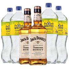 Buy & Send Case of 6 with Jack Daniels Honey Whiskey and Lemonade Mixer