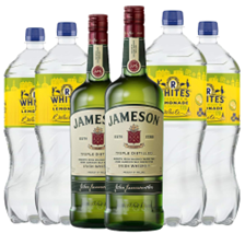 Buy & Send Case of 6 with Jameson Irish Whiskey 70cl and Lemonade Mixer