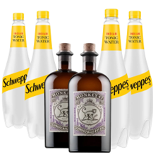 Buy & Send Case of 6 with Monkey 47 Schwarzwald Dry Gin 50cl and Tonic Mixer
