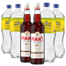 Buy & Send Case of 6 with Pimms No1 and Lemonade Mixer