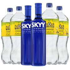 Buy & Send Case of 6 with Skyy Vodka 70cl and Lemonade Mixer