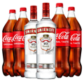 Buy & Send Case of 6 with Smirnoff Red Vodka and Coca-Cola Mixer