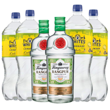 Buy & Send Case of 6 with Tanqueray Rangpur Gin 70cl and Lemonade Mixer