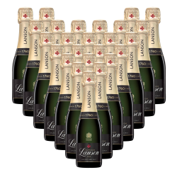 Buy & Send Case of Mini Lanson Le Black Label Champagne 20cl (24 x 20cl)