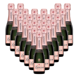 Buy & Send Case of Mini Lanson Le Rose Champagne 20cl (24 x 20cl)