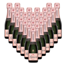 Buy & Send Case of Mini Lanson Le Rose Champagne 20cl (24 x 20cl)