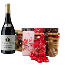 Buy & Send Castelbeaux Pinot Noir 75cl Red Wine And Chocolate Valentines Hamper