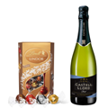 Buy & Send Castell Llord Brut Cava 75cl With Lindt Lindor Assorted Truffles 200g