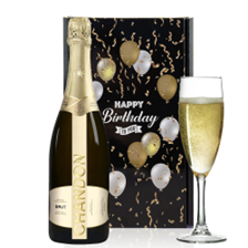 Buy & Send Chandon Brut Sparkling Wine 75cl And Flute Happy Birthday Gift Box