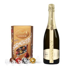 Buy & Send Chandon Brut Sparkling Wine 75cl With Lindt Lindor Assorted Truffles 200g