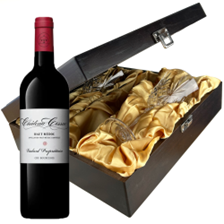 Buy & Send Chateau Cissac Cru Bourgeois Red Wine 75cl In Luxury Box With Royal Scot Wine Glass