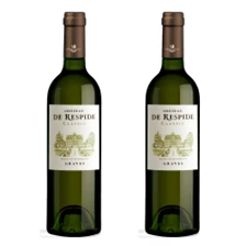 Buy & Send Chateau De Respide Bordeaux Blanc 75cl White Wine Twin Set