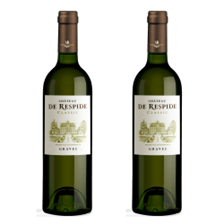 Buy & Send Chateau De Respide Bordeaux Blanc 75cl White Wine Twin Set