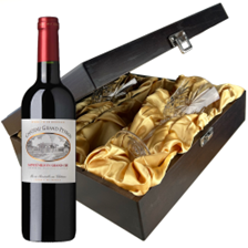 Buy & Send Chateau Grand Peyrou Grand Cru St Emilion 75cl Red Wine In Luxury Box With Royal Scot Wine Glass