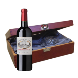 Buy & Send Chateau Grand Peyrou Grand Cru St Emilion In Luxury Box With Royal Scot Wine Glass