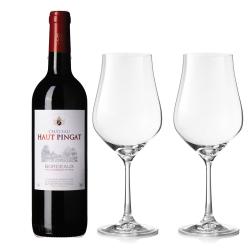 Buy & Send Chateau Haut Pingat Bordeaux And Crystal Classic Collection Wine Glasses
