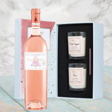 Buy & Send Chateau la Gordonne Verite du Terroir Rose Wine With Love Body & Earth 2 Scented Candle Gift Box