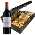Buy & Send Chateau Tour Haut Vignoble Bordeaux 75cl Red Wine And Glasses In Luxury Presentation Box