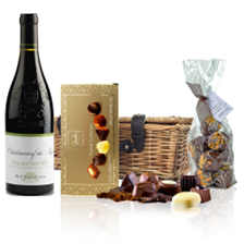 Buy & Send Chateauneuf-du-Pape Collection Bio M.Chapoutier 75cl Red Wine And Chocolates Hamper
